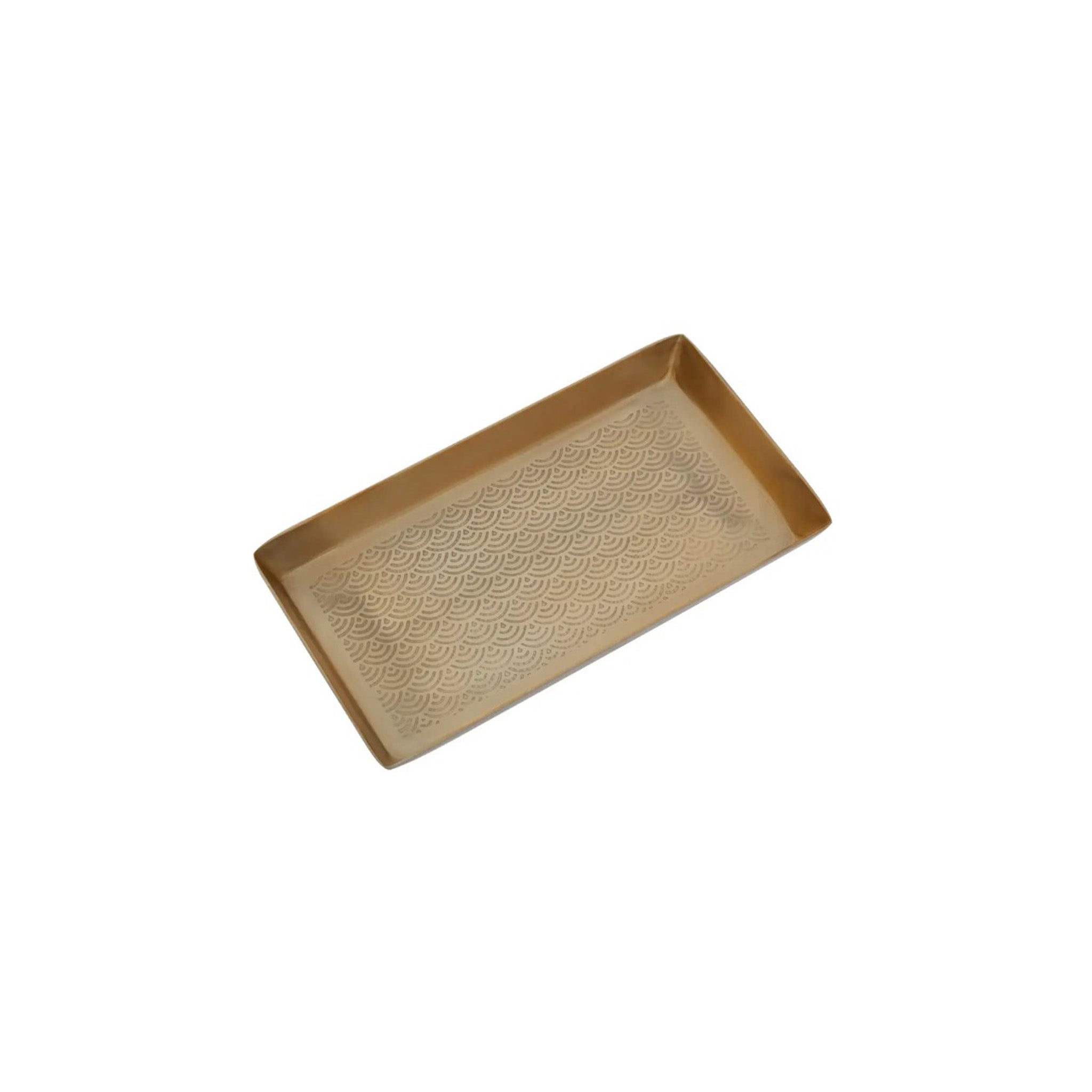 Scallop Etched Detail Tray